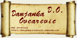 Damjanka Ovčarević vizit kartica